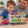 Camion transportor cu inerție și șase vehicule incluse