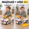 Mașinuță ride-on 2 în 1 cu oliță și muzică