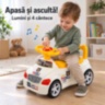 Mașinuță ride-on 2 în 1 cu oliță și muzică