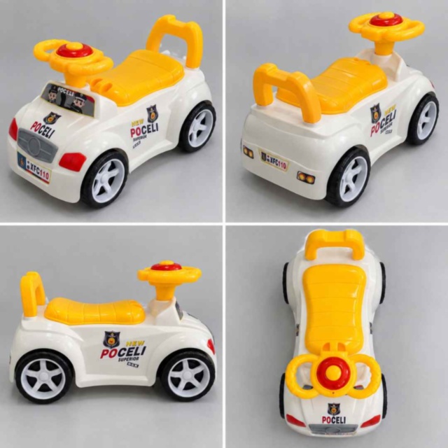 Mașinuță ride-on 2 în 1 cu oliță și muzică