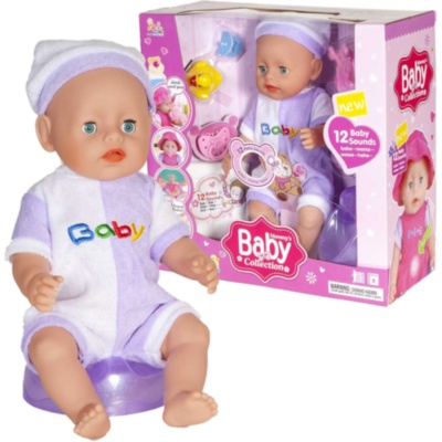 Bebelușul  la Oliță  Interactiv, cu 12 Sunete Realiste, Pampers, Oliță, Suzetă și Biberon | image