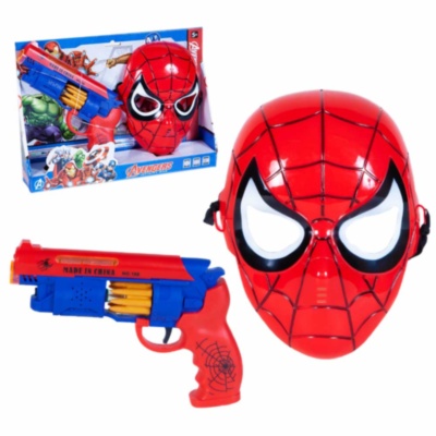 Set  Omul Păianjen , Mască și Pistol cu Sunete și Efecte Luminoase | image