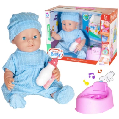 Bebelușul  la Oliță  Interactiv, cu 6 Sunete Realiste, Oliță Muzicală, Biberon și Pampers | image