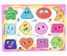 Puzzle Incastru din Lemn cu Figuri Geometrice