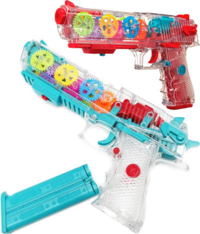 Pistol Transparent Tiessa, cu Lumini, Sunete și Vibrații | image