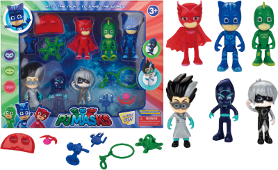 Eroii în Pijamale, Set 6 Figurine cu Accesorii, PJ Masks | image