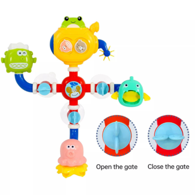 Jucărie de Baie 4 în 1 cu Apă - „Turnul Apei”