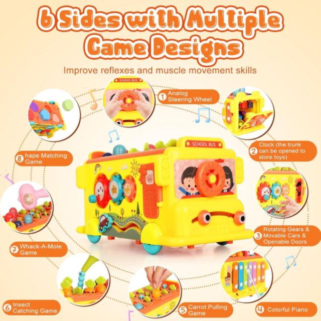 Autobuz Interactiv cu Jocuri Educative pentru Copii – Dezvoltare Cognitivă și Distracție
