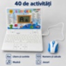 Laptop educativ bilingv pentru copii cu 40 de activități