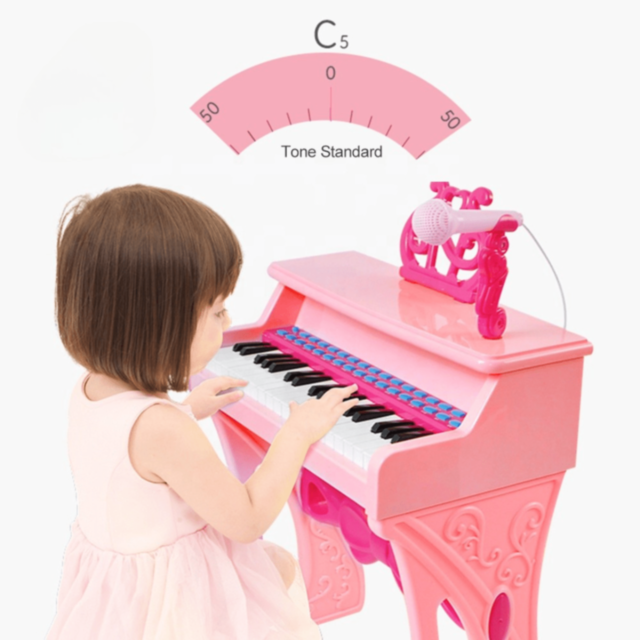 Pian Electronic Roz cu Microfon pentru Fetițe