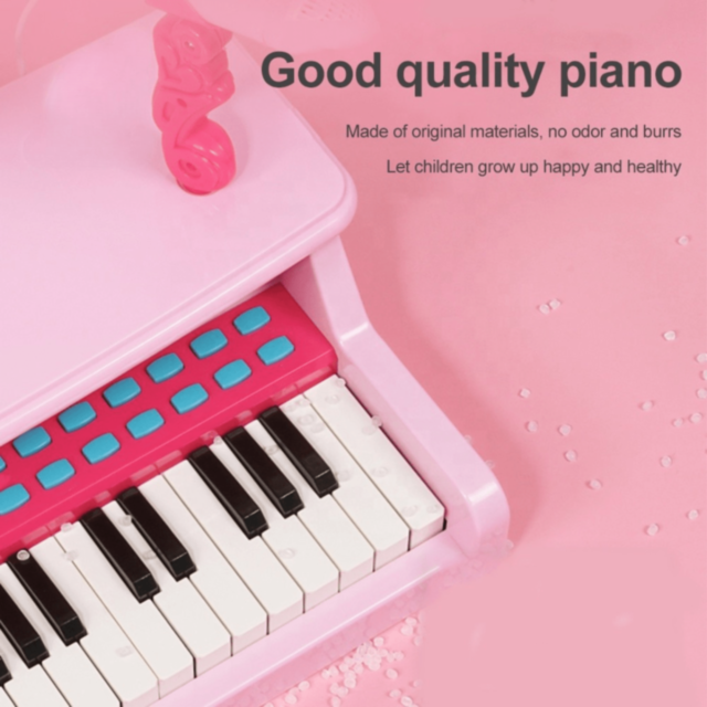 Pian Electronic Roz cu Microfon pentru Fetițe