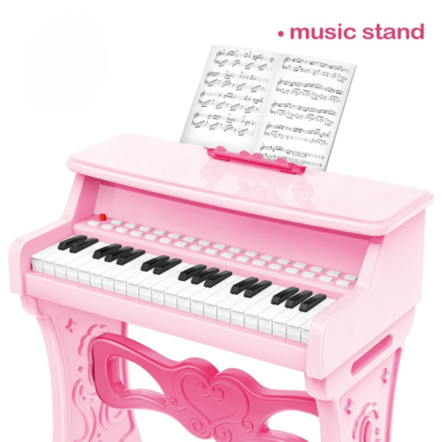 Pian Electronic Roz cu Microfon pentru Fetițe