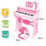 Pian Electronic Roz cu Microfon pentru Fetițe