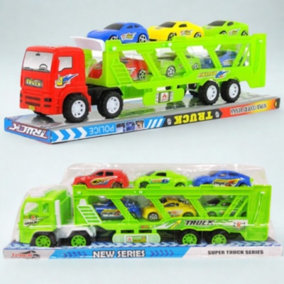 Camion Transport Auto cu 6 Mașini de Jucărie (culoare aleatorie) | image