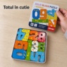 Puzzle educativ din lemn cu cifre și animale