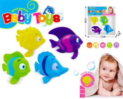 Set 4 Peștișori de Baie cu Piuitoare | image