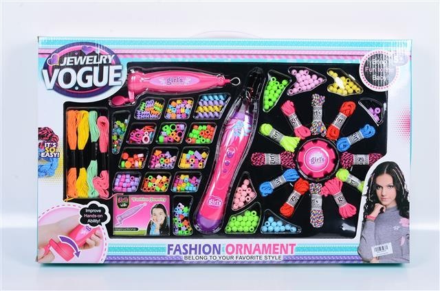 Set 2 în 1, Dispozitive de Prins Mărgele în Păr și Creat Brățări cu Stil