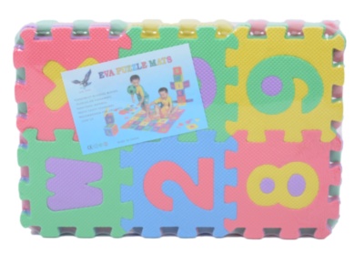 Covoraș Puzzle din Burete cu Litere și Cifre, 36 Plăci | image