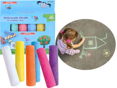 Cretă Colorata Groasă pentru Asfalt 6buc.   | image