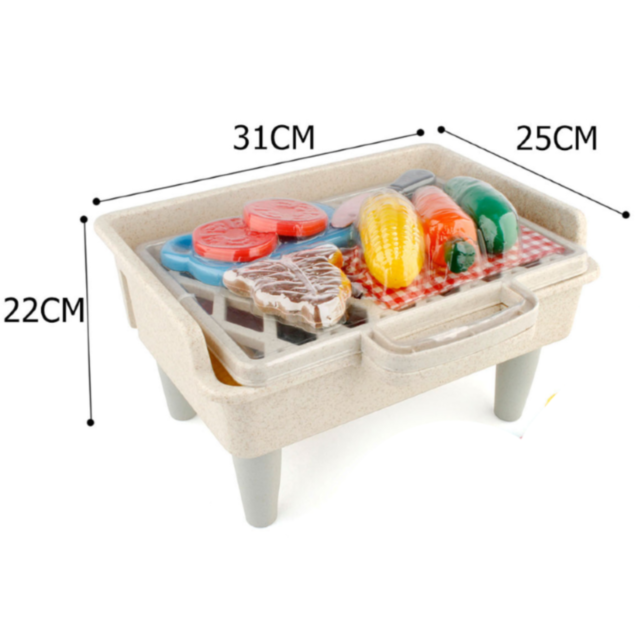 Set de joacă BBQ – Grătar pentru copii (29 de piese)