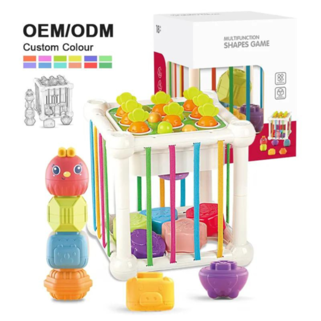 Cub multifuncțional educativ - Jocuri senzoriale și logice