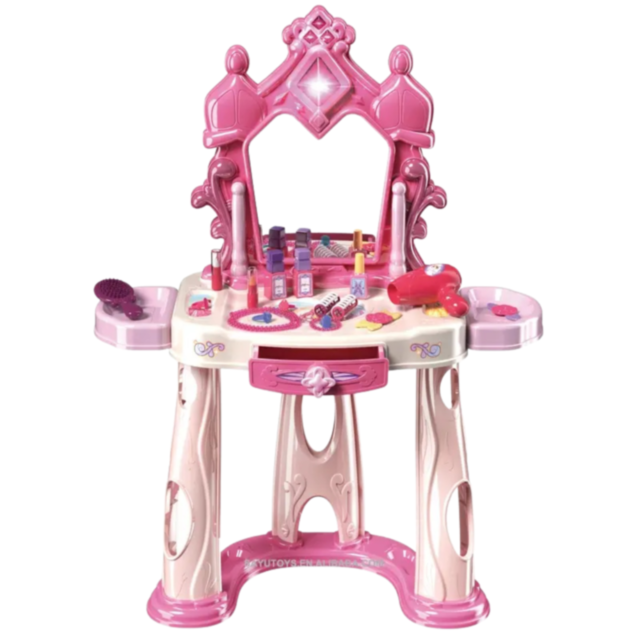 Măsuță de Toaletă pentru Prințese | Lumini, Sunete și Accesorii Incluse