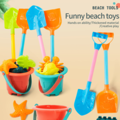 Set Jucării de Nisip cu Găletușă, Forme de Castel și Accesorii Marine (culoare aleatorie) | image