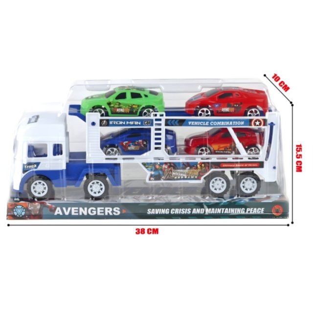 Camion Transportor Auto cu 4 Mașinuțe pentru Copii