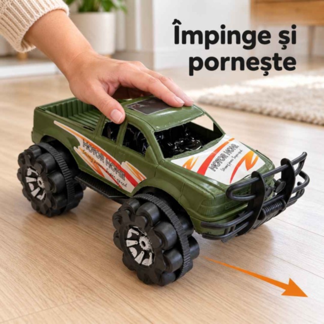 Mașină pickup off-road cu roți mari, 26 cm