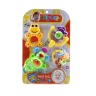 Set 4 Zornăitoare, Broscuță, 2 Maimuțe și Inele Colorate