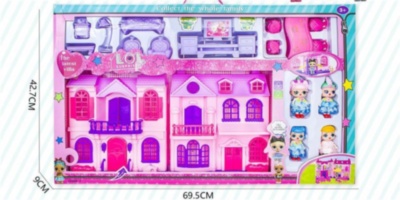 Mega Căsuța LOL Pliabilă cu Figurine și Mobilă | image