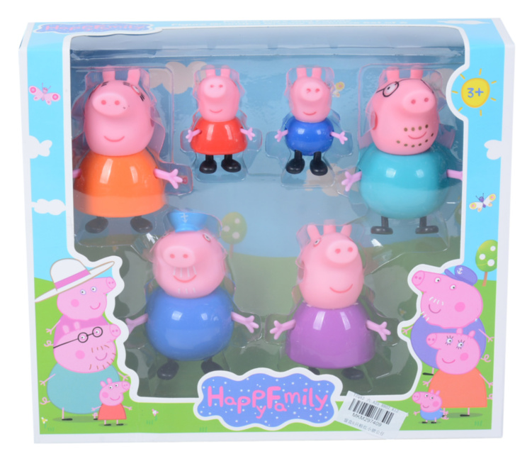 Purcelușa Peppa, set 6 Mini-Figurine