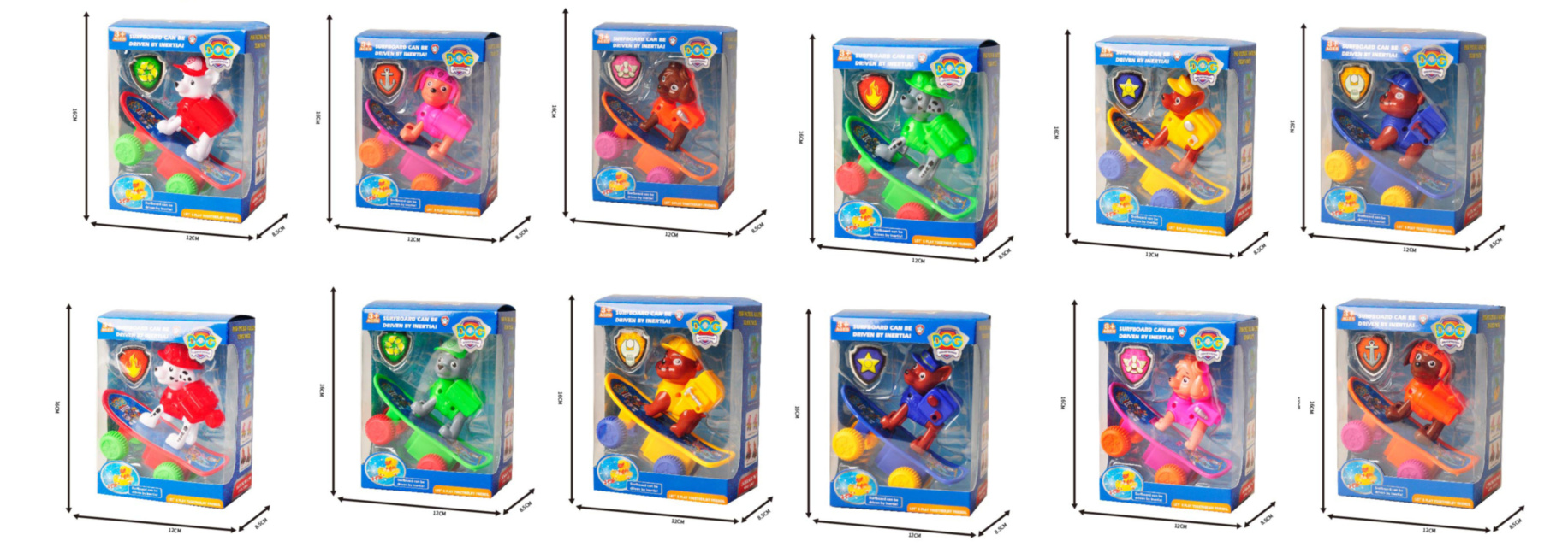 Figurina Patrula Cățelușilor cu Skateboard