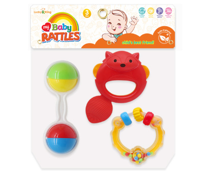 Set 3 Zornăitoare Multicolore, 1 pentru Dentiție | image