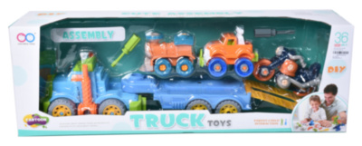 Mega Set Camion cu 3 Mașinuțe Demontabile, Reasamblabile | image