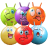Minge de Sărit cu Mânere – Jucărie Distractivă cu Fețe Haioase (culoare aleatorie)