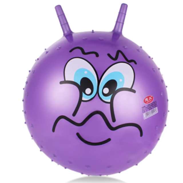 Minge de Sărit cu Mânere – Jucărie Distractivă cu Fețe Haioase (culoare aleatorie)