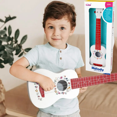 Chitară Muzicală pentru Copii cu Design Floral – Ideală pentru Începători | image