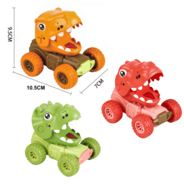 1buc. Mașinuță Dinozaur Colorată Press & Go (model aleatoriu)