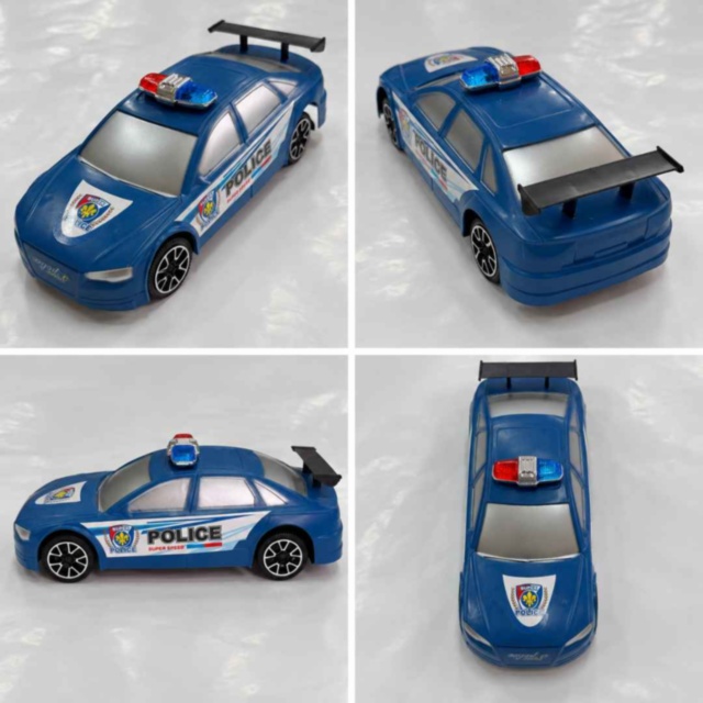 Mașină de poliție cu inerție și eleron, 29 cm
