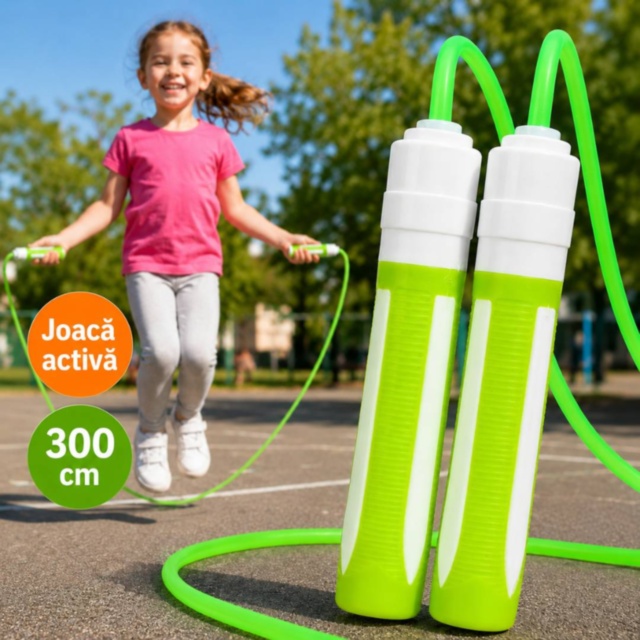 Coardă de sărit copii 300 cm culoare aleatorie