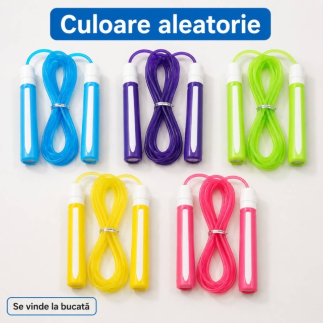 Coardă de sărit copii 300 cm culoare aleatorie