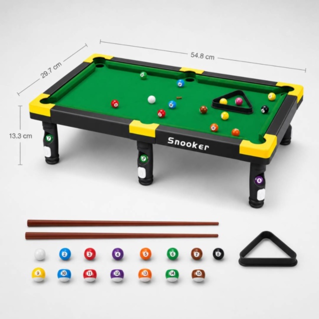 Masă de Biliard pentru Copii cu Accesorii Complete