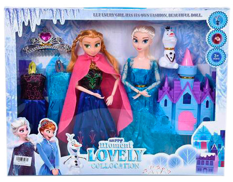 Elsa și Ana cu Olaf, Mini-Castel și 2 Ținute