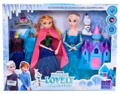 Elsa și Ana cu Olaf, Mini-Castel și 2 Ținute | image