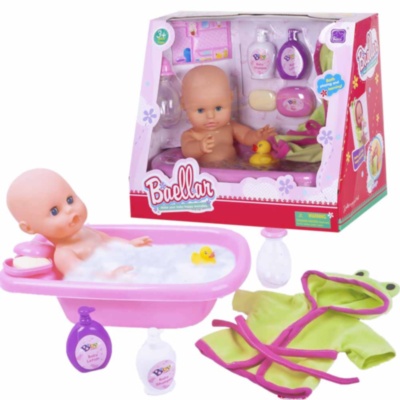 Bebelușul la Oliță cu Cădiță, Biberon, Set de Baie și Halat | image