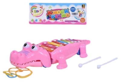 Aligator cu Xilofon, jucărie de tras | image
