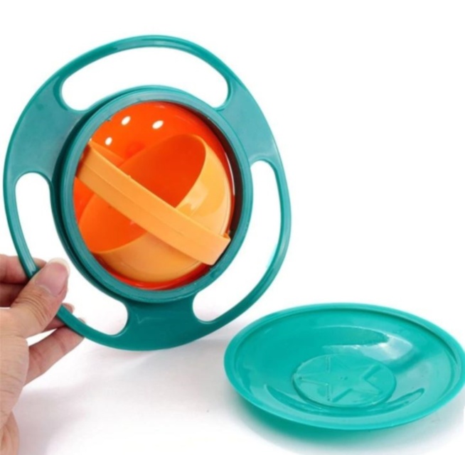 Bol Rotativ cu Sistem Anti-Răsturnare (conținutul nu se varsă)