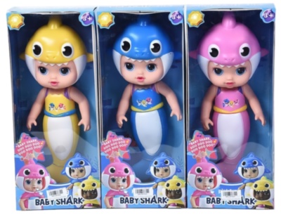 Păpușa Baby Shark cu Lumini și Melodia 