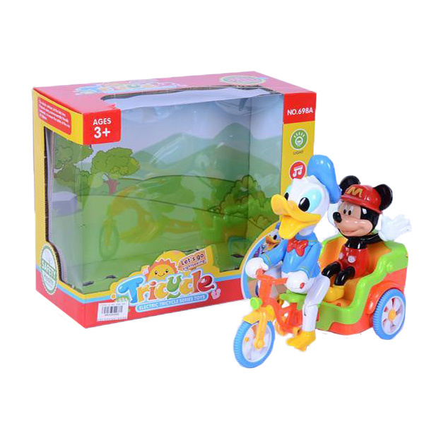 Donald și Mickey cu Tricicleta Electrică